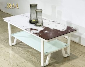 Table Basse Rectangular Blanc